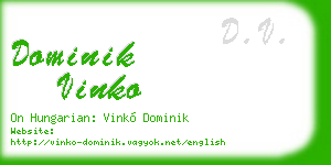 dominik vinko business card